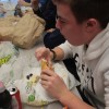 Junior John Kruk eats Subway to boycott Organic Life's cafeteria food during #lunchstrike2013 Tuesday, Jan. 29. PHOTO by Alyssa Guzman