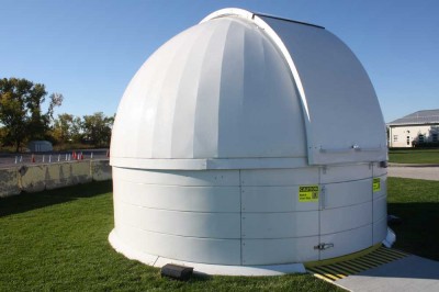 Niles West's new Observatory located in the south parking. Photo by Rand Jasser