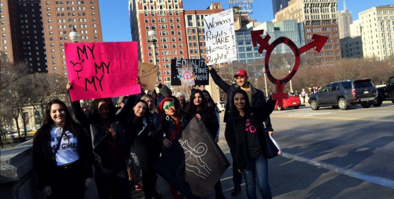 Niles West Students March on Chicago for Human Rights