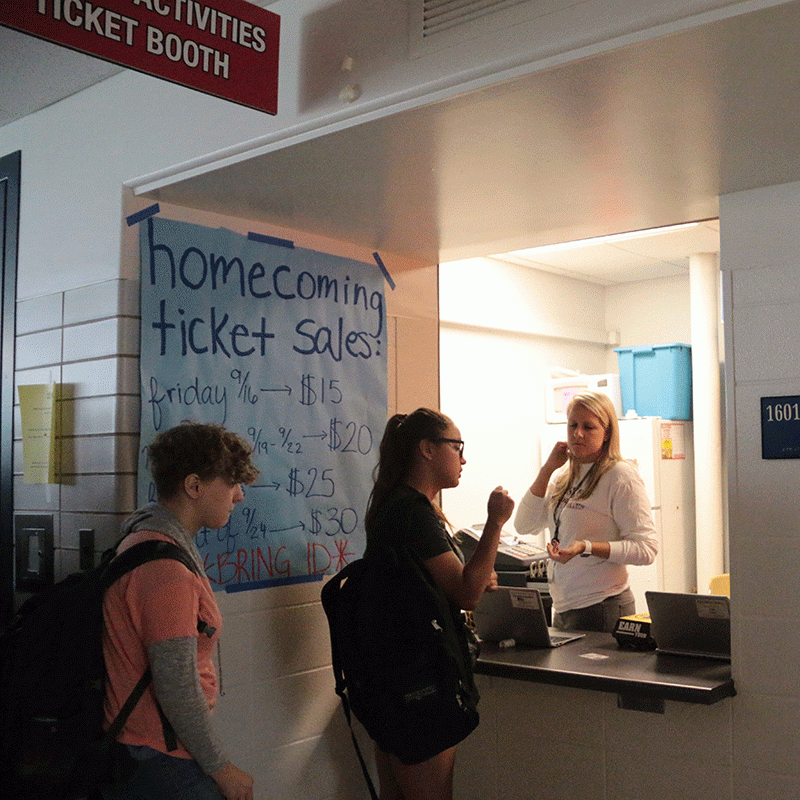 Homecoming Ticket Booth Homecoming Ticket Booth