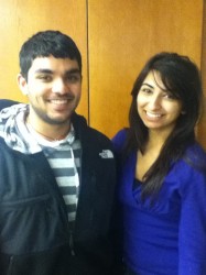 Seniors Ankush Verma and Sameera Khan