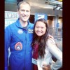 Gabrielle Abesamis with Dr. Thomas Marshburn of NASA.