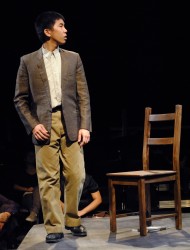 J.T. Fontelera plays the Sheriff in the Laramie Project during the fall 2012 theater season. Photo by Vicky Robles, NWN file photo