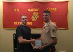 Haris Gargovic after he enlisted in the Marine Corps. 
